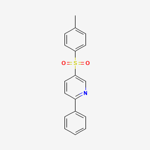 Pyridine, 5-[(4-methylphenyl)sulfonyl]-2-phenyl-