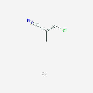 3-Chloro-2-methylprop-2-enenitrile;copper