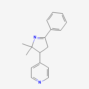 4-(2,2-Dimethyl-5-phenyl-3,4-dihydro-2H-pyrrol-3-yl)pyridine