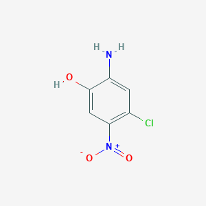 molecular formula C6H5ClN2O3 B145731 2-氨基-4-氯-5-硝基苯酚 CAS No. 6358-07-2