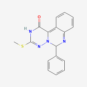 3-(Methylsulfanyl)-6-phenyl-4H-[1,2,4]triazino[1,6-c]quinazolin-1(6H)-one