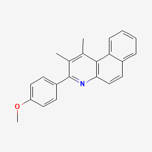 Benzo[f]quinoline, 3-(4-methoxyphenyl)-1,2-dimethyl-