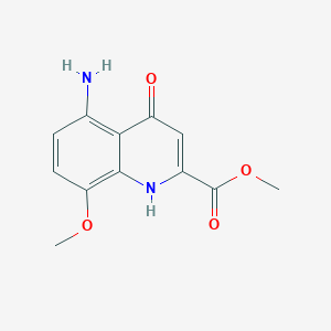 Methyl 5-amino-8-methoxy-4-oxo-1,4-dihydroquinoline-2-carboxylate