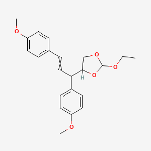 4-[1,3-Bis(4-methoxyphenyl)prop-2-en-1-yl]-2-ethoxy-1,3-dioxolane