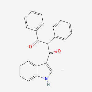 1,3-Propanedione, 1-(2-methyl-1H-indol-3-yl)-2,3-diphenyl-