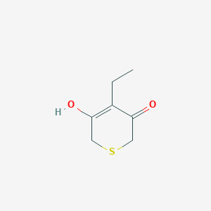 4-Ethyl-5-hydroxy-2H-thiopyran-3(6H)-one