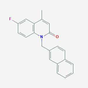 6-Fluoro-4-methyl-1-[(naphthalen-2-yl)methyl]quinolin-2(1H)-one