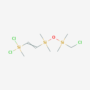 1-(Chloromethyl)-3-{2-[dichloro(methyl)silyl]ethenyl}-1,1,3,3-tetramethyldisiloxane