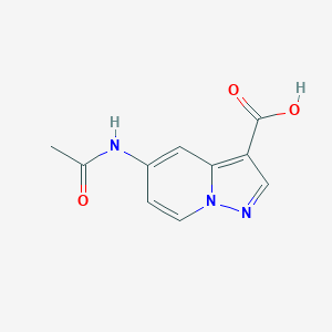 molecular formula C10H9N3O3 B1457331 5-Acetamidopyrazolo[1,5-a]pyridine-3-carboxylic acid CAS No. 1706460-51-6