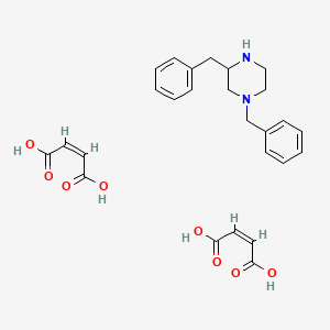 molecular formula C26H30N2O8 B1457332 1,3-二苄基哌嗪二马来酸盐 CAS No. 1351664-16-8