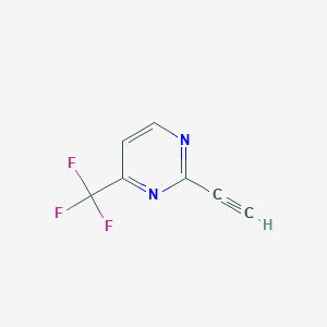 B1457333 2-Ethynyl-4-(trifluoromethyl)pyrimidine CAS No. 1698055-59-2