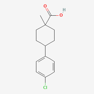 Cyclohexanecarboxylic acid, 4-(4-chlorophenyl)-1-methyl-