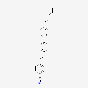 4-[2-(4'-Pentyl[1,1'-biphenyl]-4-yl)ethyl]benzonitrile