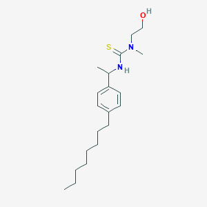 N-(2-Hydroxyethyl)-N-methyl-N'-[1-(4-octylphenyl)ethyl]thiourea