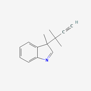 3-Methyl-3-(2-methylbut-3-yn-2-yl)-3H-indole