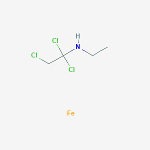 molecular formula C4H8Cl3FeN B14573362 iron;1,1,2-trichloro-N-ethylethanamine CAS No. 61318-15-8