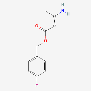 (4-Fluorophenyl)methyl 3-aminobut-2-enoate