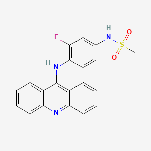 Methanesulfonamide, N-[4-(9-acridinylamino)-3-fluorophenyl]-