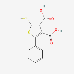 2-(Methylsulfanyl)-5-phenylthiophene-3,4-dicarboxylic acid