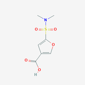 molecular formula C7H9NO5S B1457343 5-(二甲基磺酰胺基)呋喃-3-羧酸 CAS No. 1423029-45-1