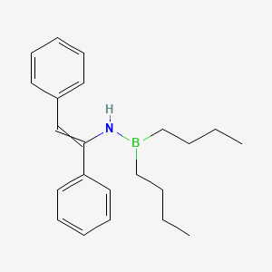 1,1-Dibutyl-N-(1,2-diphenylethenyl)boranamine