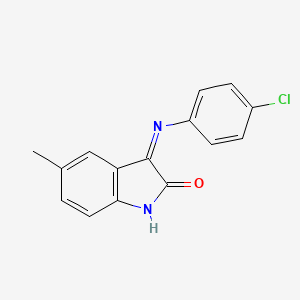 3-(4-Chloroanilino)-5-methylindol-2-one