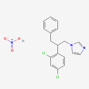 1-[2-(2,4-Dichlorophenyl)-3-phenylpropyl]imidazole;nitric acid