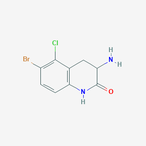 2(1H)-Quinolinone, 3-amino-6-bromo-5-chloro-3,4-dihydro-