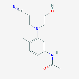 N-{3-[(2-Cyanoethyl)(2-hydroxyethyl)amino]-4-methylphenyl}acetamide