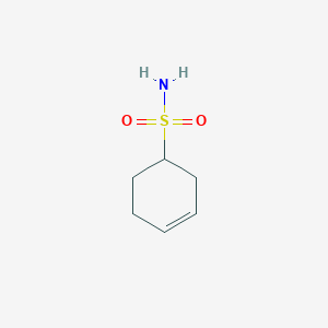 molecular formula C6H11NO2S B1457347 Cyclohex-3-ene-1-sulfonamide CAS No. 854913-14-7