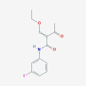 2-(Ethoxymethylidene)-N-(3-iodophenyl)-3-oxobutanamide