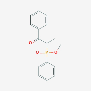 Methyl (1-oxo-1-phenylpropan-2-yl)phenylphosphinate