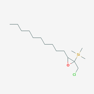 [2-(Chloromethyl)-3-decyloxiran-2-yl](trimethyl)silane