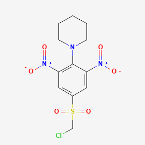 1-[4-(Chloromethanesulfonyl)-2,6-dinitrophenyl]piperidine