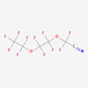 Difluoro[1,1,2,2-tetrafluoro-2-(pentafluoroethoxy)ethoxy]acetonitrile