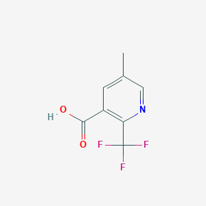 molecular formula C8H6F3NO2 B1457359 5-甲基-2-(三氟甲基)烟酸 CAS No. 1245915-92-7