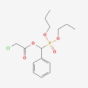 (Dipropoxyphosphoryl)(phenyl)methyl chloroacetate