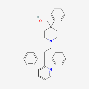 4-Piperidinemethanol, 1-[3,3-diphenyl-3-(2-pyridinyl)propyl]-4-phenyl-