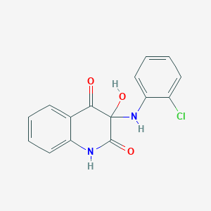 2,4(1H,3H)-Quinolinedione, 3-[(2-chlorophenyl)amino]-3-hydroxy-