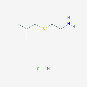 B1457365 2-[(2-Methylpropyl)sulfanyl]ethan-1-amine hydrochloride CAS No. 1423028-14-1