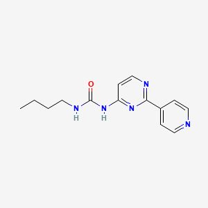 N-Butyl-N'-[2-(pyridin-4-yl)pyrimidin-4-yl]urea