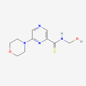 Pyrazinecarbothioamide, N-(hydroxymethyl)-6-(4-morpholinyl)-