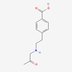 4-{2-[(2-Oxopropyl)amino]ethyl}benzoic acid