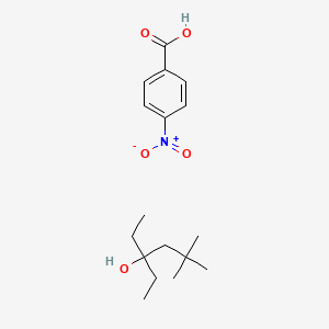 3-Ethyl-5,5-dimethylhexan-3-ol;4-nitrobenzoic acid