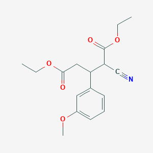 Diethyl 2-cyano-3-(3-methoxyphenyl)pentanedioate