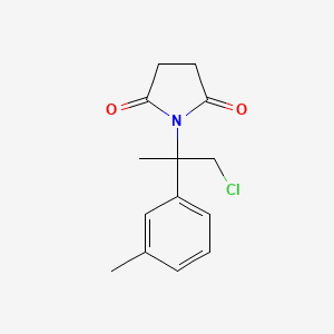 1-[1-Chloro-2-(3-methylphenyl)propan-2-yl]pyrrolidine-2,5-dione