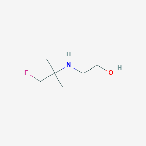 2-[(1-Fluoro-2-methylpropan-2-yl)amino]ethan-1-ol