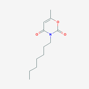 2H-1,3-Oxazine-2,4(3H)-dione, 3-heptyl-6-methyl-