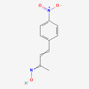 N-[4-(4-Nitrophenyl)but-3-en-2-ylidene]hydroxylamine