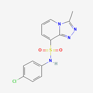 N-(4-chlorophenyl)-3-methyl-[1,2,4]triazolo[4,3-a]pyridine-8-sulfonamide